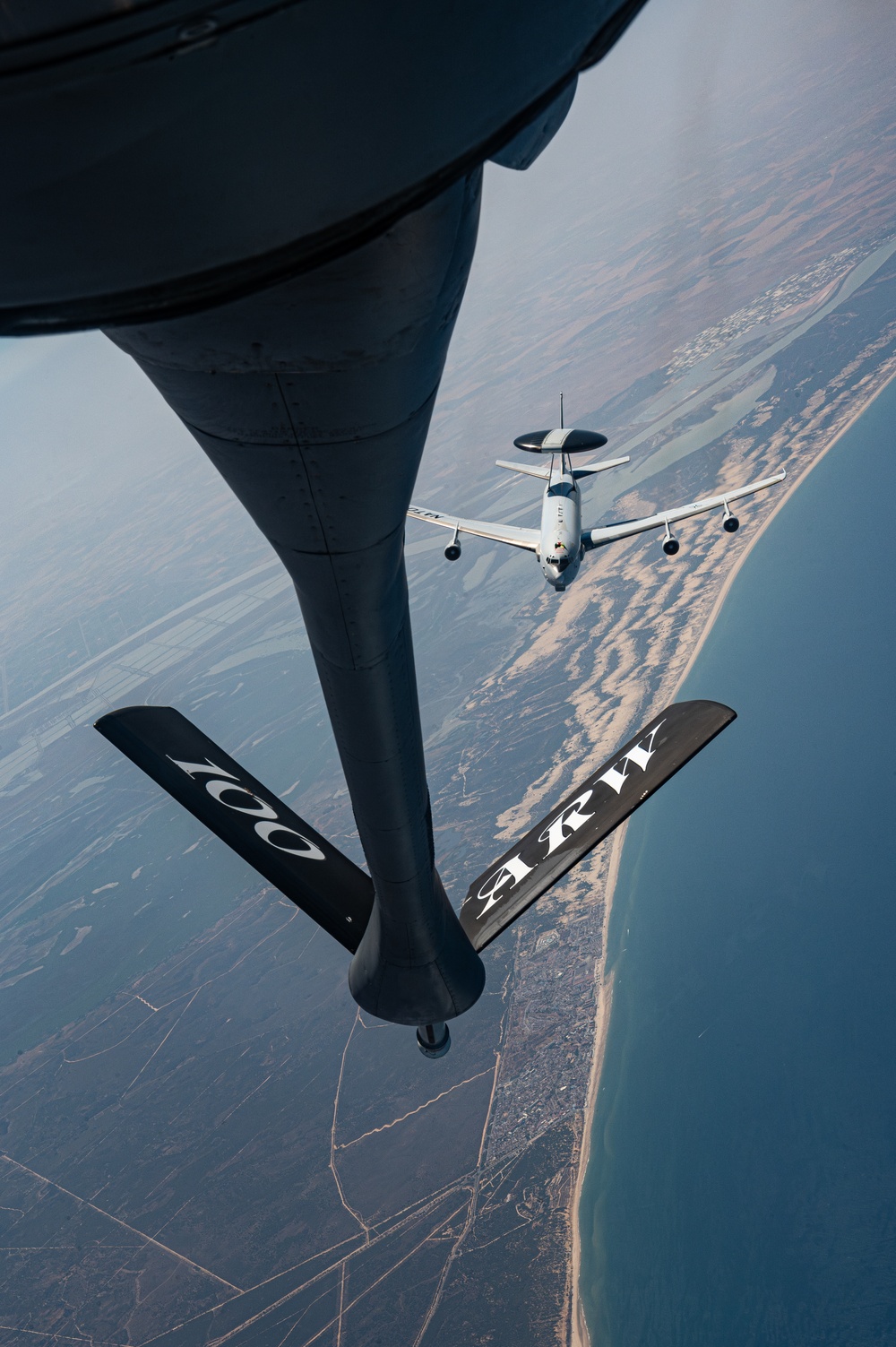 351st ARS Refuels NATO AWACS