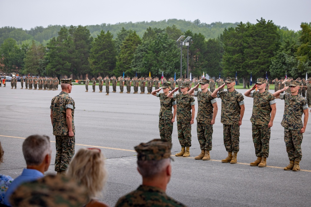 Commandant, Gen. Eric Smith attends OCS graduation ceremony at MCB Quantico