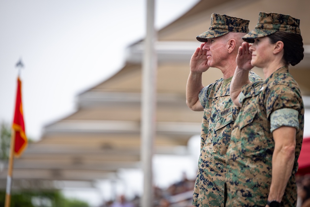 Commandant, Gen. Eric Smith attends OCS graduation ceremony at MCB Quantico