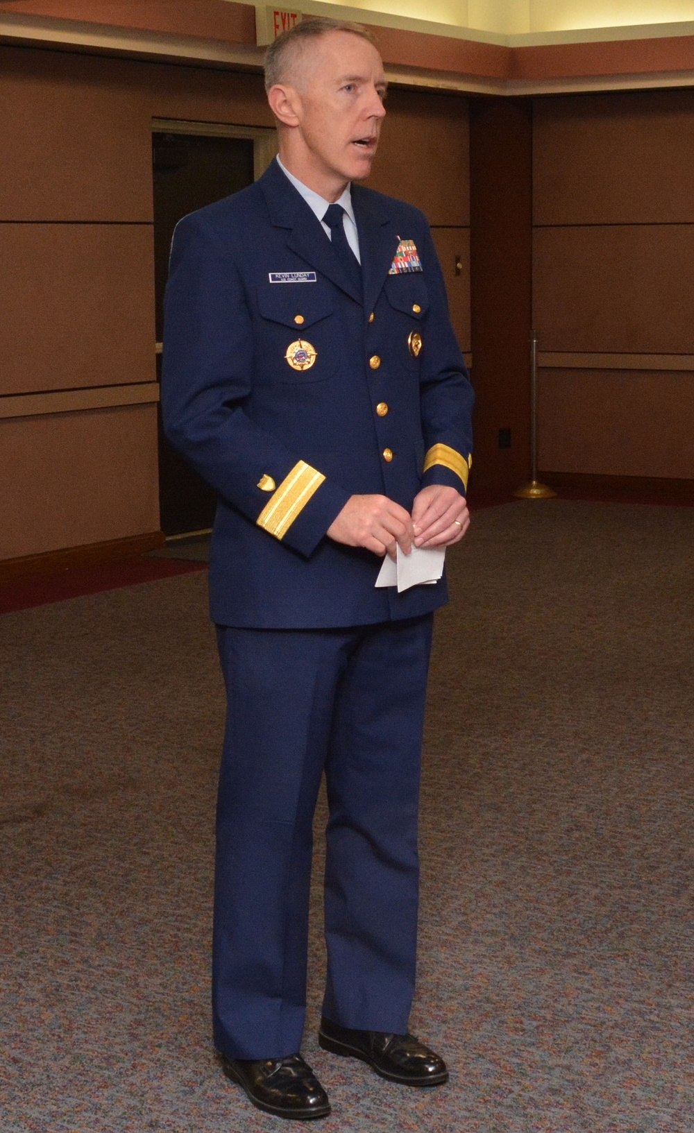 Coast Guard Rear Admiral Addresses Cyber Command on Service's 225th Birthday