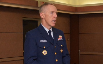 Coast Guard Rear Admiral Addresses Cyber Command on Service's 225th Birthday