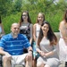 Military Family Poses for Portrait at Fort Meade