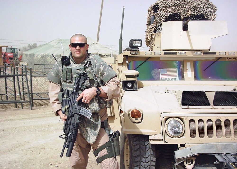 Air Force First Sergeant Leads Security Forces Patrol in Iraq