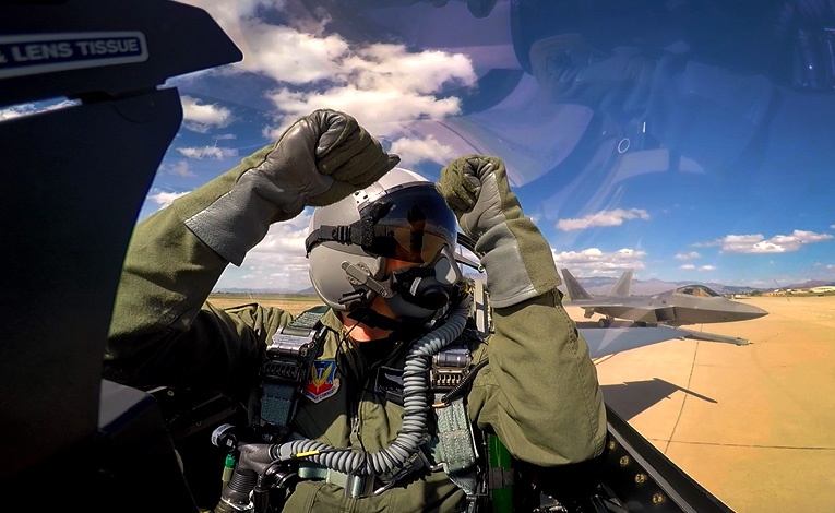 Air Force Pilot Prepares for Aerial Demonstration at Davis-Monthan Air Force Base