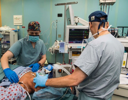 U.S. Military Nurses Provide Care Aboard Hospital Ship in El Salvador