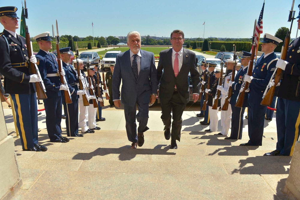 Defense Leaders Meet at Pentagon to Discuss Mutual Interests