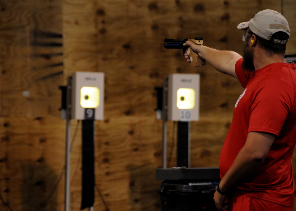 Retired Marine Wins Gold in Air Pistol at Warrior Games