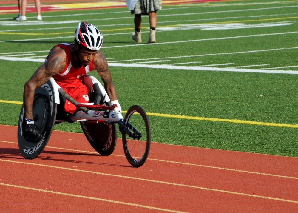 Marine Veteran Wins Gold in Wheelchair Races at Warrior Games
