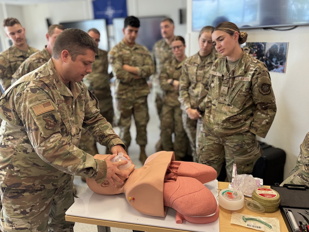 NH Airmen complete combat lifesaver training in Germany