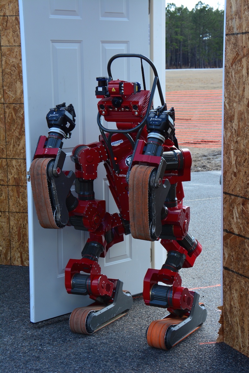 CHIMP Robot Opens Door at DARPA Test Site