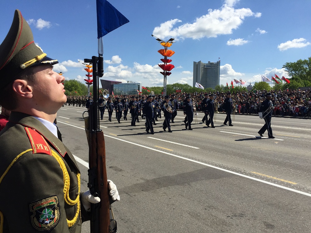 U.S. Air Force Band Marches in Belarus Victory Day Parade