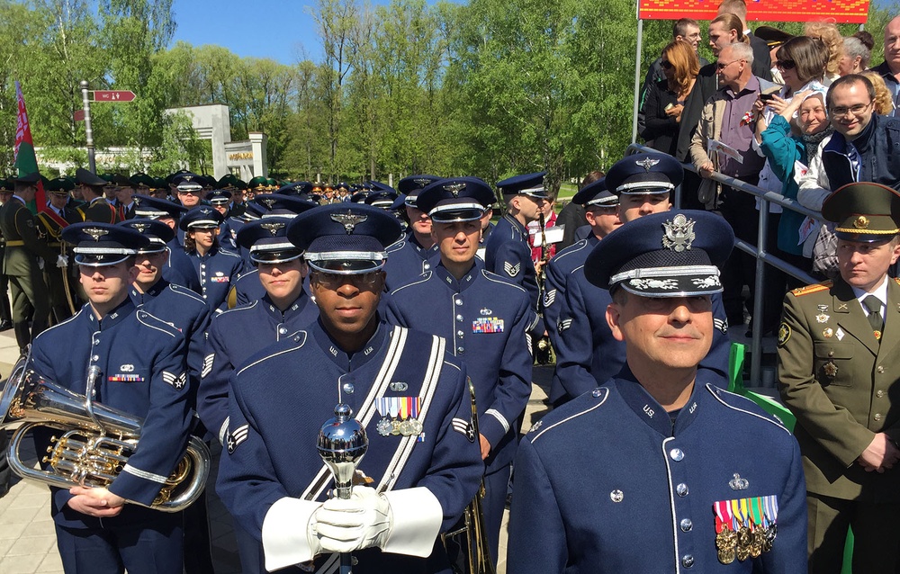 USAFE Band Marches in World War II Victory Day Parade in Minsk, Belarus