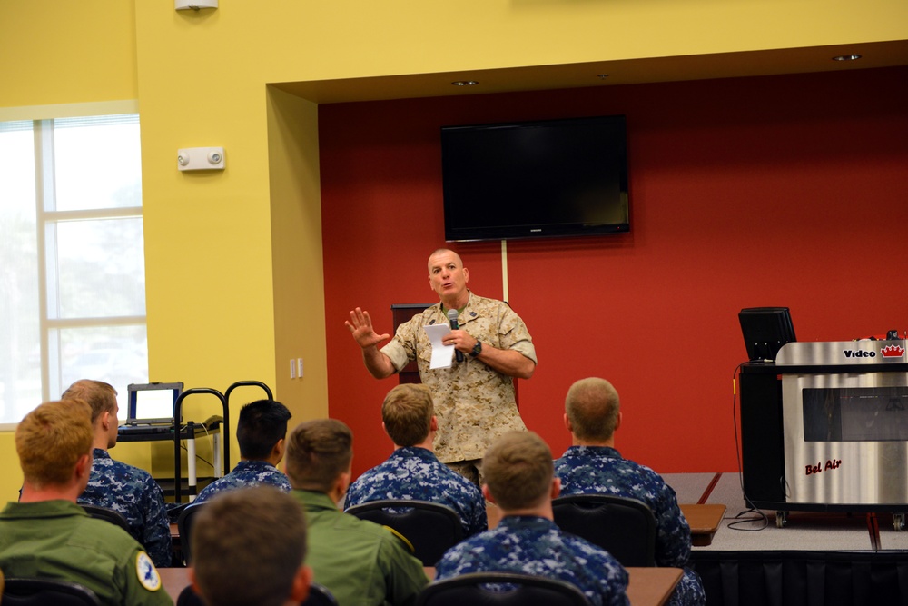 Senior Enlisted Advisor Addresses Total Force at Town Hall