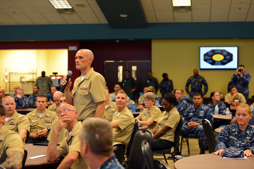 Senior Enlisted Leaders Hold Town Hall at Naval Air Station Jacksonville