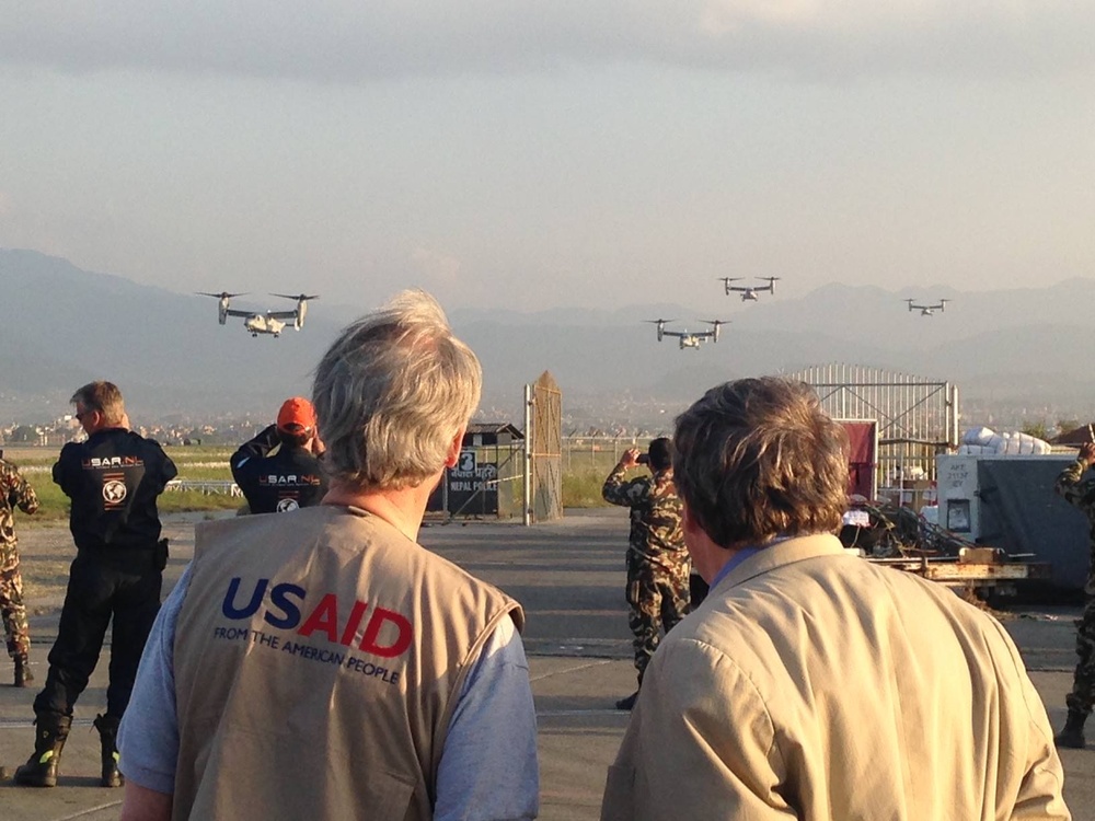 U.S. Marines Arrive in Nepal to Assist with Earthquake Relief Efforts