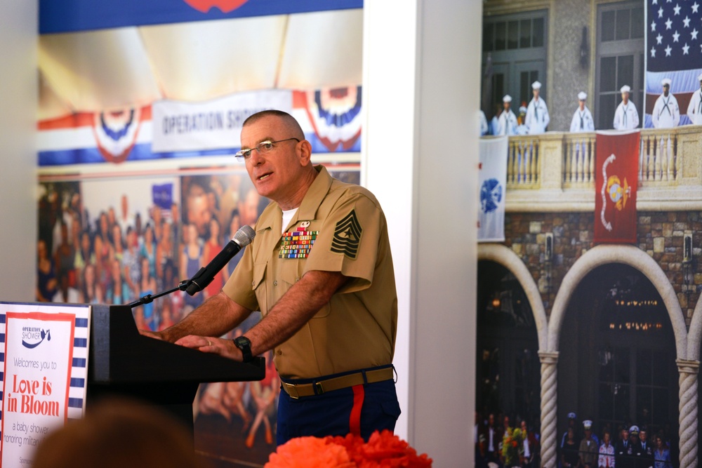 Senior Enlisted Advisor Attends Military Baby Shower in Florida