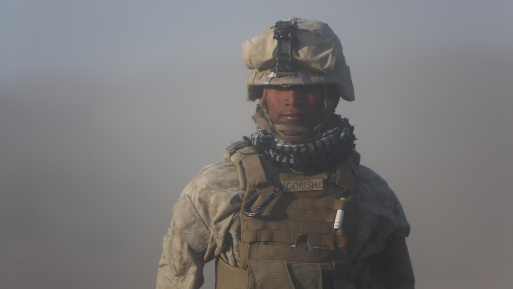 Marine Cpl. Gorish Leads Battery A During Desert Scimitar Exercise