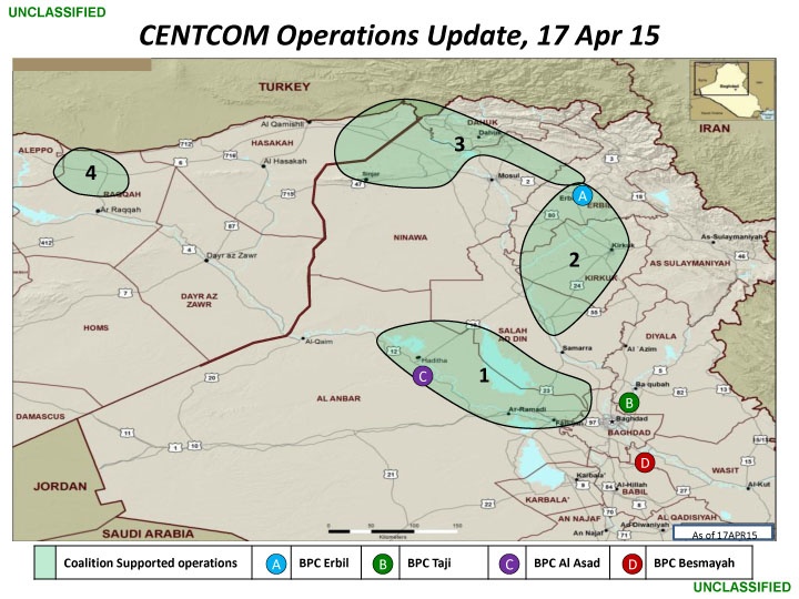 U.S. Central Command Maps Anti-ISIS Operations Across Middle East