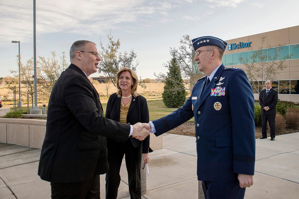 Air Force Leaders Welcome Deputy Defense Secretary to Space Symposium