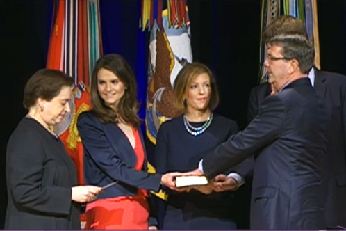 Kagan Administers Oath to New Defense Secretary Carter