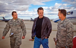 Vince Vaughn Visits Edwards Air Force Base for USO Screening
