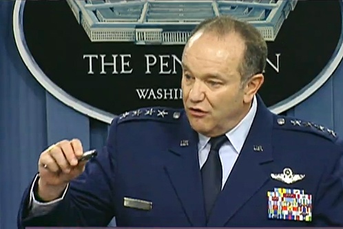 NATO Commander Briefs Reporters at Pentagon