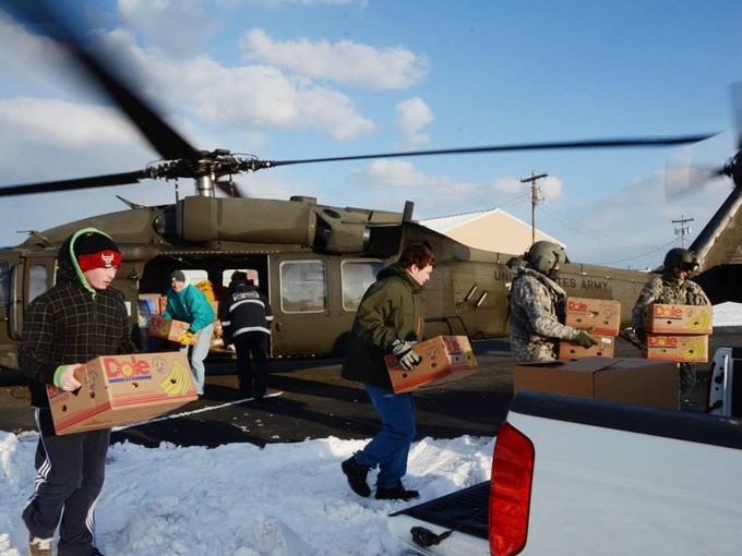 National Guard Delivers Vital Supplies to Isolated Tangier Island