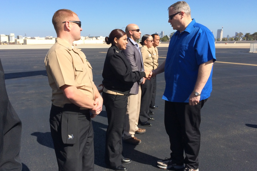 Deputy Defense Secretary Visits Naval Air Station, Attends Conference