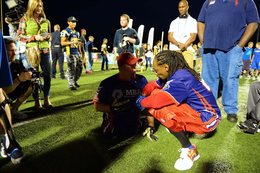 Snoop Dogg Supports Wounded Warriors at Charity Flag Football Game