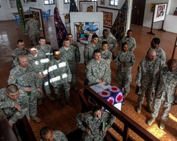 U.S. Troops Tour Liberian National Museum During Operation United Assistance