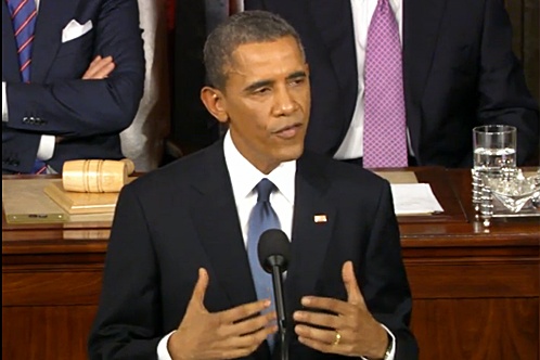 Obama Delivers State of the Union Address to Congress