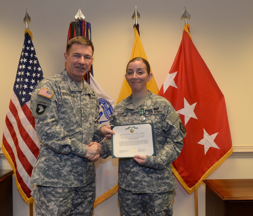Army Honors 1st Sgt. Katrina Moerk for Addressing Unprofessional Online Behavior