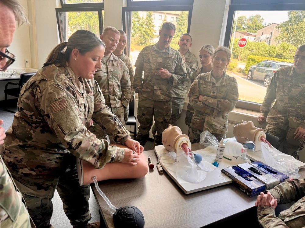 NH Airmen complete combat lifesaver training in Germany