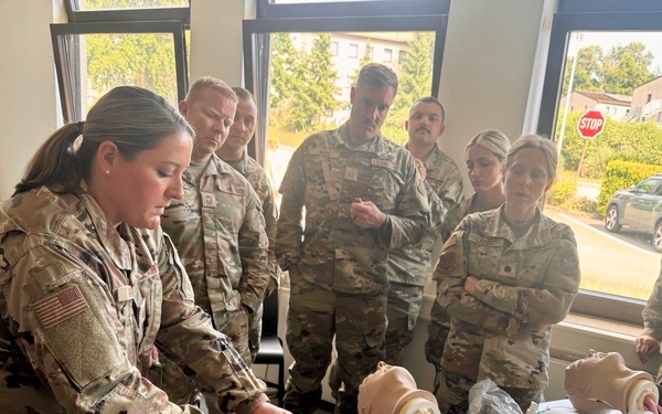 NH Airmen complete combat lifesaver training in Germany