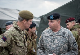 U.S. and NATO Commanders Meet at Military Exercise