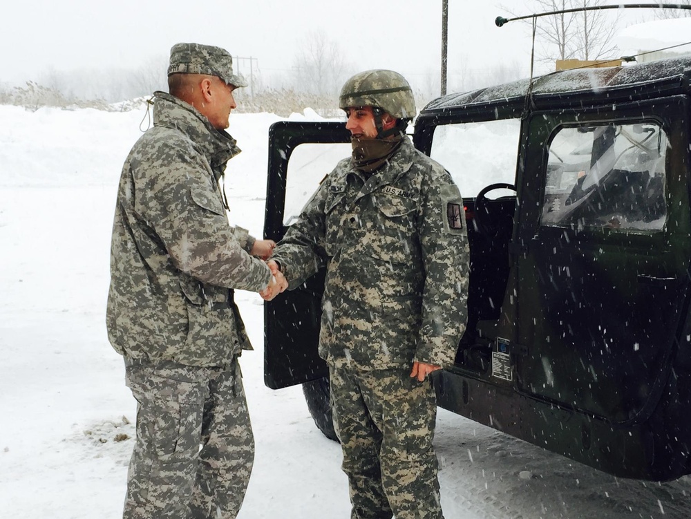 National Guard Soldier Praised for Driving Governor Through Snowstorm