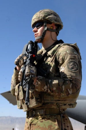 Airman Secures Landing Zone for C-130 Hercules in Southwest Asia