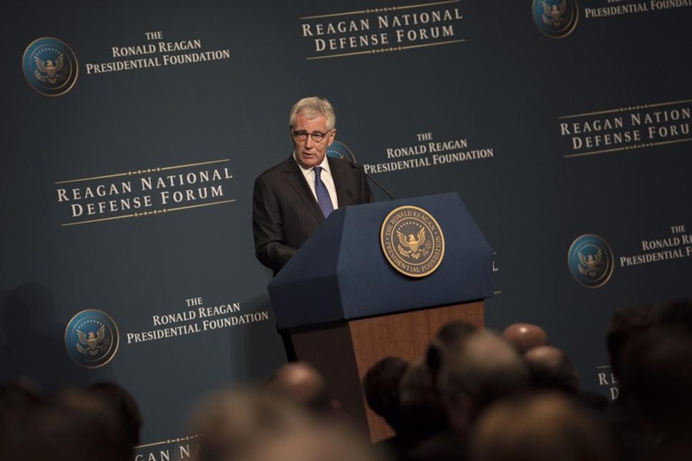 Defense Secretary Hagel Speaks at Reagan National Defense Forum