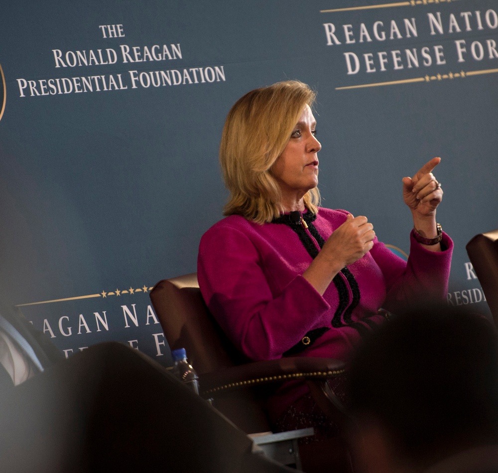 Secretary of the Air Force Deborah Lee James Speaks at Reagan National Defense Forum