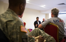 USAID Administrator Meets with Ebola Response Team in Liberia