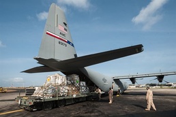 Kentucky Air National Guard Airlifts Humanitarian Aid to Liberia for Ebola Response