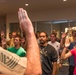 Senior Enlisted Advisor Administers Oath of Enlistment at LA Processing Station