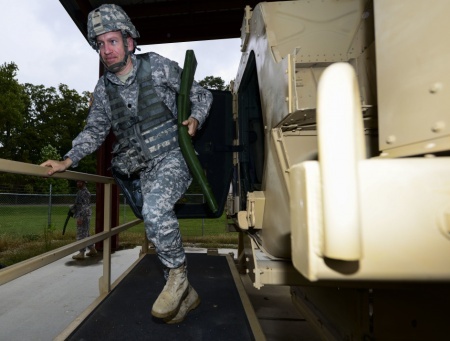 Army Lt. Col. Trains Soldiers on Vehicle Rollover Safety