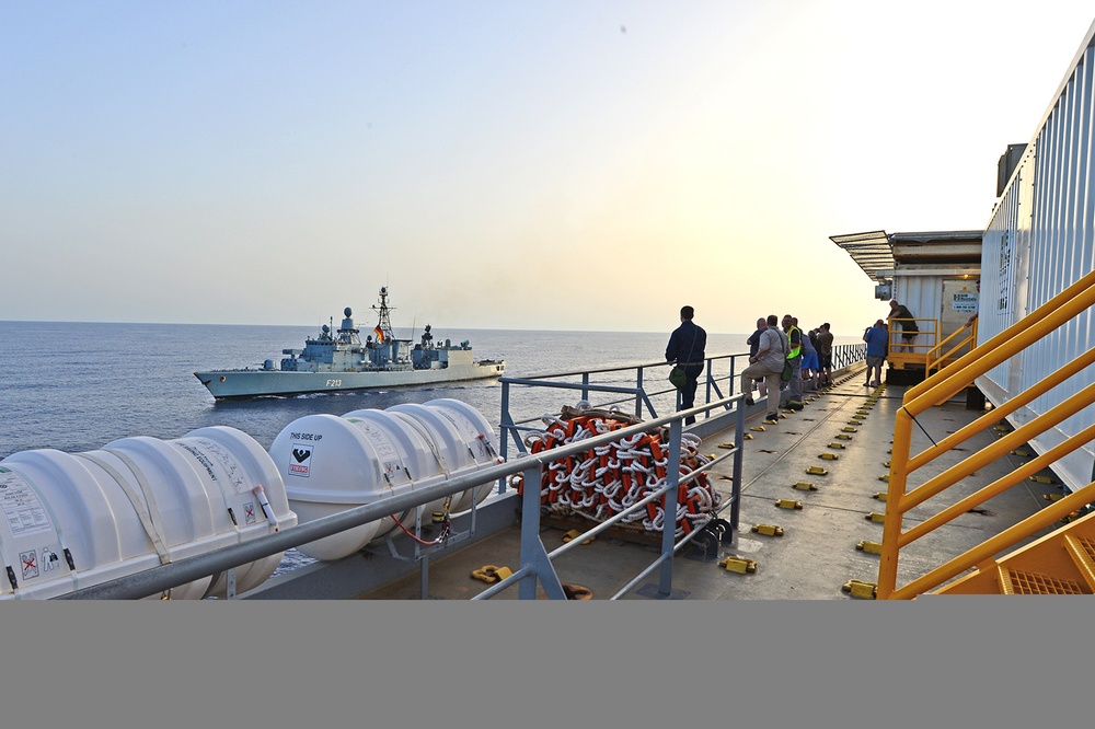 U.S. Ship Escorted by International Task Force to Dispose of Syrian Chemical Agents