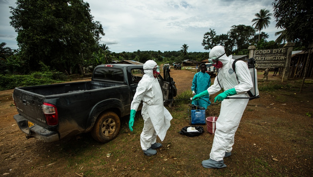 USAID Ebola Response Team Handles Victims' Bodies in Liberia