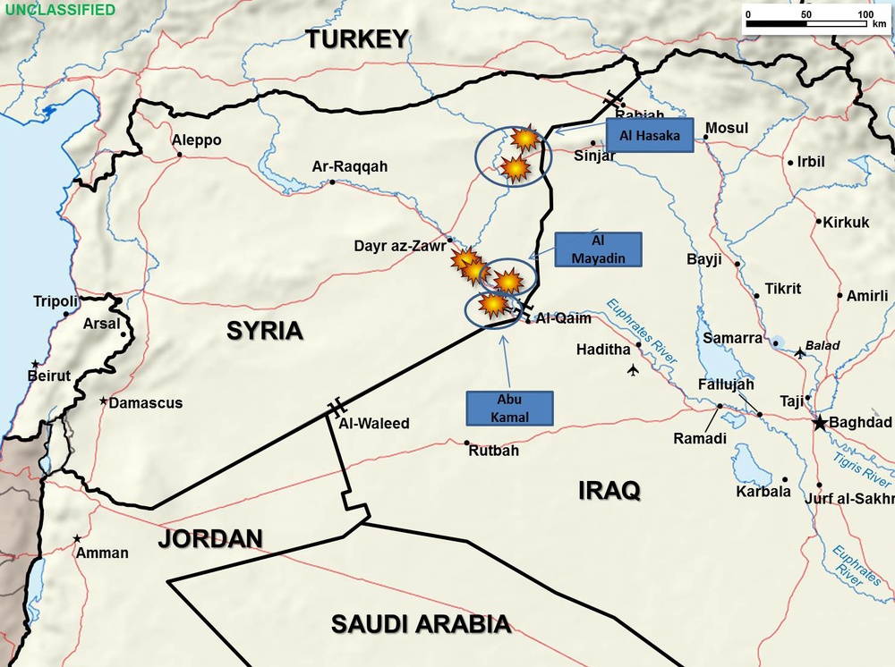 U.S., Saudi, UAE Fighter Jets Strike ISIL Oil Refineries in Syria