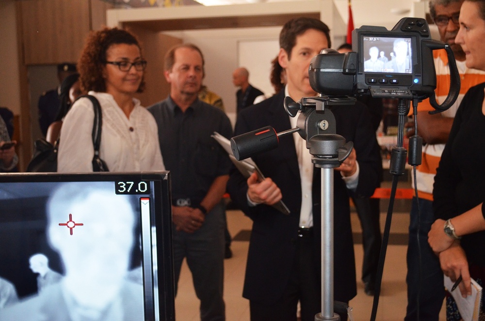 CDC Director Undergoes Thermal Scan at Conakry Airport During 2014 Ebola Outbreak