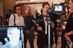 CDC Director Undergoes Thermal Scan at Conakry Airport During 2014 Ebola Outbreak