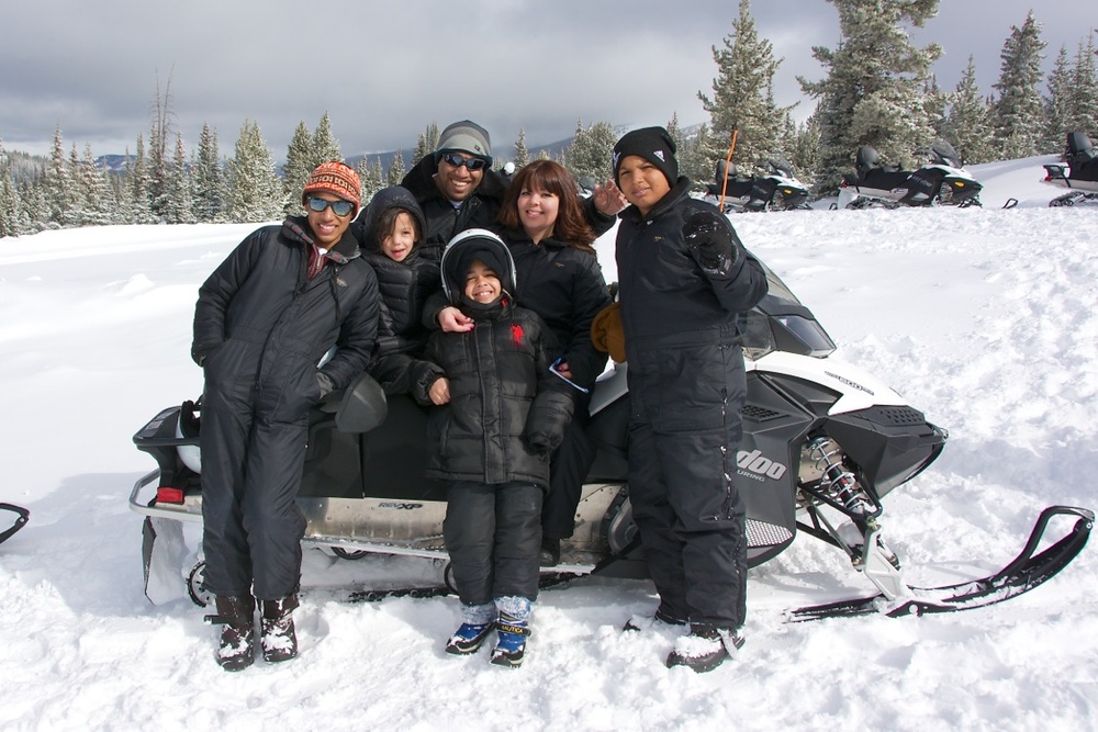 Military Families Enjoy Snowmobiling Retreat with Project Sanctuary