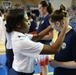 U.S. Women's Basketball Team Honored by Military at Exhibition Game